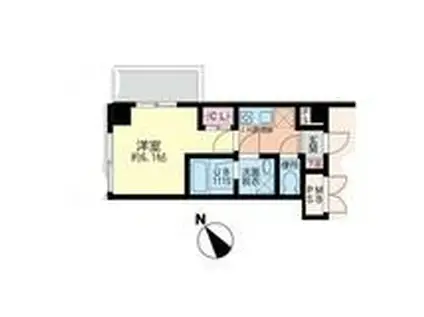 LE PONT OHASHI(1K/5階)の間取り写真