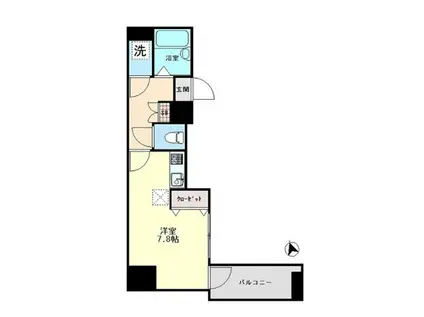 ヴィーダ文京本郷(ワンルーム/9階)の間取り写真