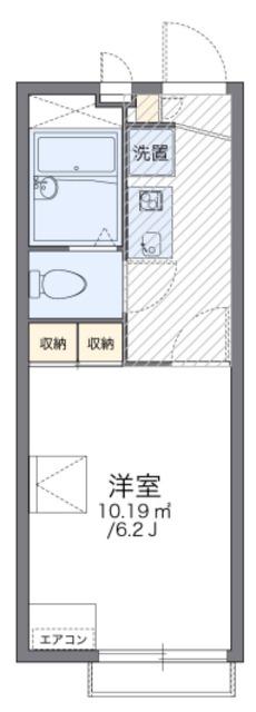レオパレスルキア(1K/2階)の間取り写真