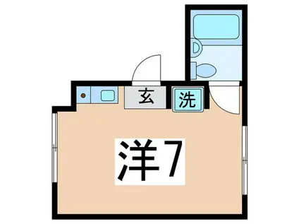 プライムハイム(ワンルーム/2階)の間取り写真