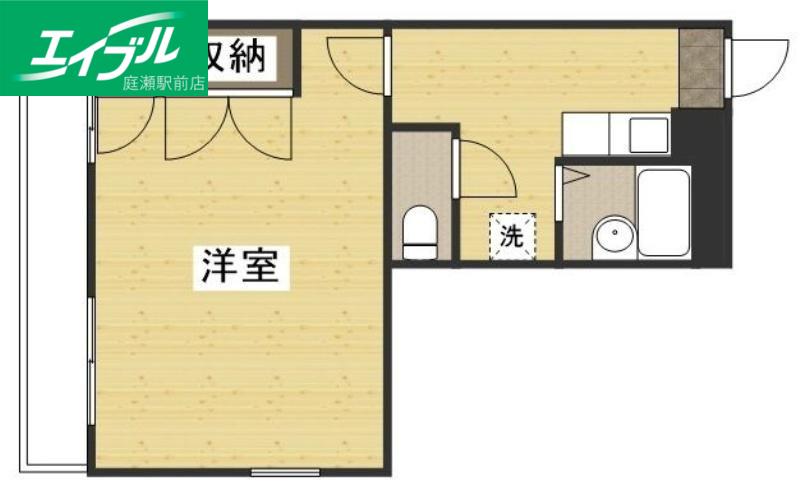 パレスTAKENAMI(1K/1階)の間取り写真