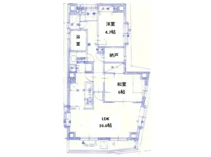 エルカシータ(2SLDK/10階)の間取り写真