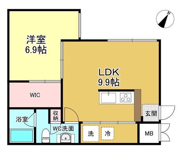 88.SANGENJAYA(1LDK/1階)の間取り写真
