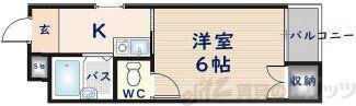 FIRST STAGE(1K/3階)の間取り写真