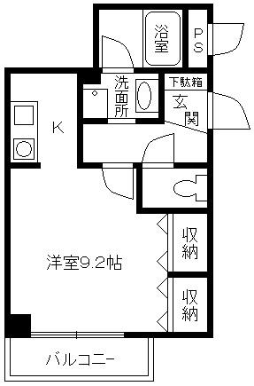 コンフォールハイム(ワンルーム/3階)の間取り写真