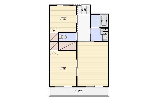 RE・POSE半田山(2LDK/3階)の間取り写真