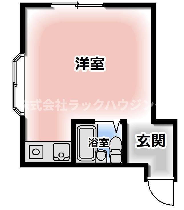 立京弐番館(ワンルーム/4階)の間取り写真