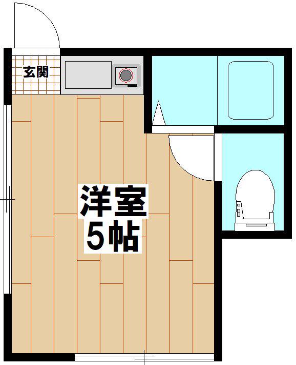梅島ガーデン(ワンルーム/1階)の間取り写真