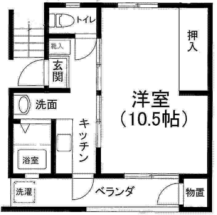 エンゼルハイム常盤台第2(1LDK/3階)の間取り写真