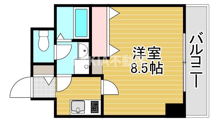 フィオーレ都島北(1K/10階)の間取り写真