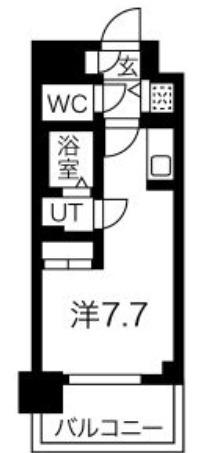 アスヴェル兵庫駅前(1K/9階)の間取り写真