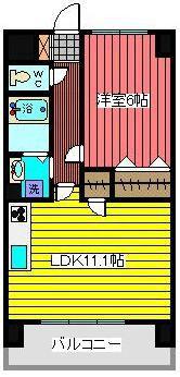 グラン・ジュベール(1LDK/3階)の間取り写真