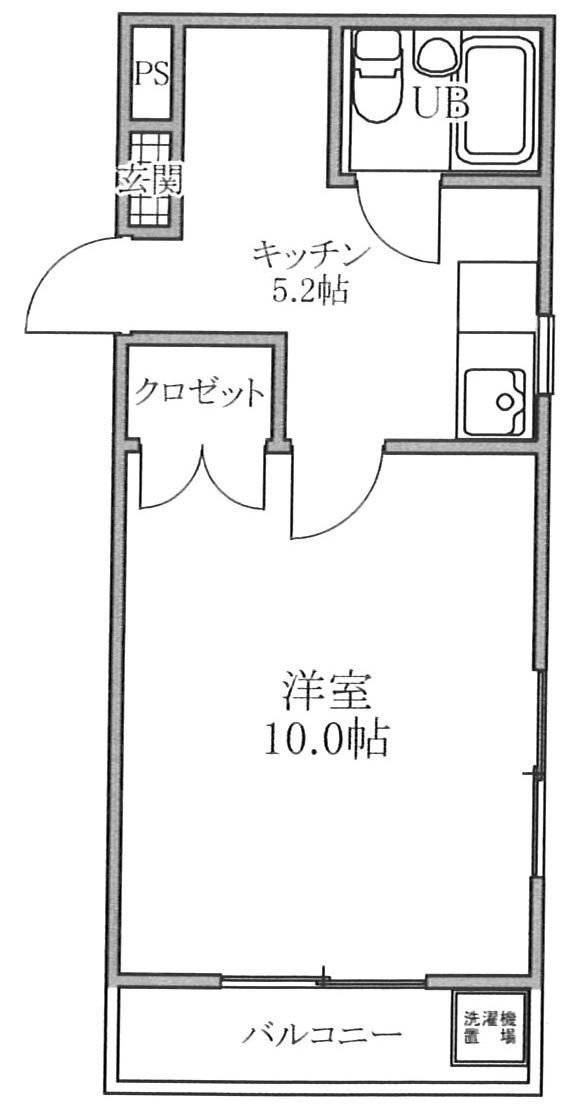 メゾン・ド・ココ(1K/1階)の間取り写真