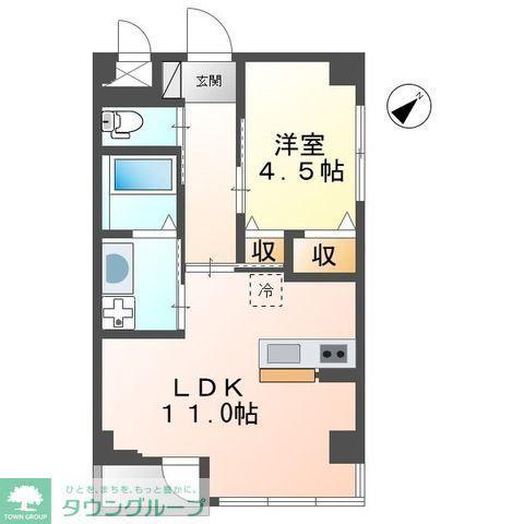 エミネンスおおたかの森(1LDK/3階)の間取り写真