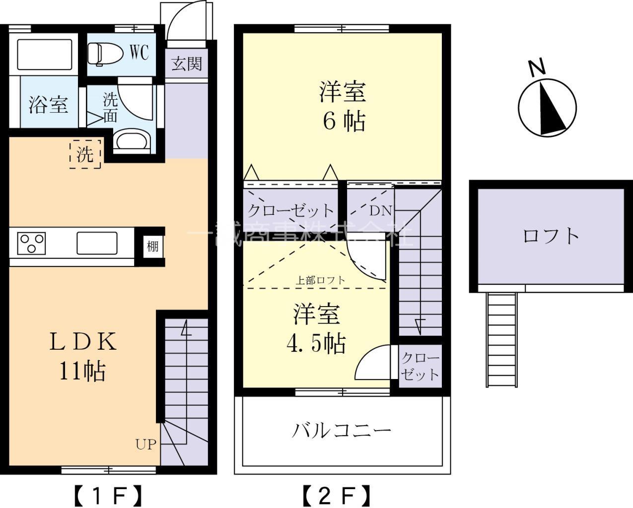 グリーンコート五軒 I(2LDK/1階)の間取り写真