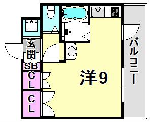 NDビルハイツ(ワンルーム/4階)の間取り写真