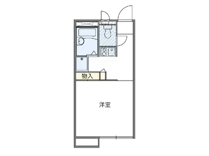 レオパレスナテュール(1K/2階)の間取り写真