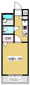 ガーデンテラス(1K/1階)の間取り写真