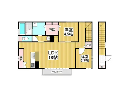 シグマレジデンス(2LDK/2階)の間取り写真