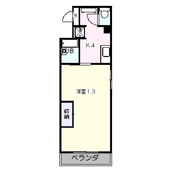 ブライトレジデンス芳泉(1K/3階)の間取り写真