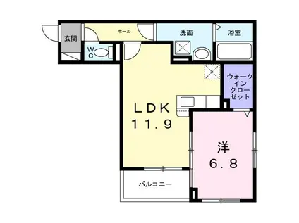 レジデンス 藤ケ森(1LDK/3階)の間取り写真