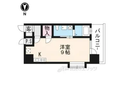 レジュールアッシュ清水(ワンルーム/2階)の間取り写真