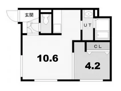 エクセル黄金北(1LDK/3階)の間取り写真