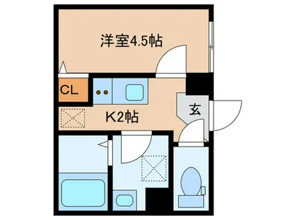 アセット東武練馬(1K/3階)の間取り写真