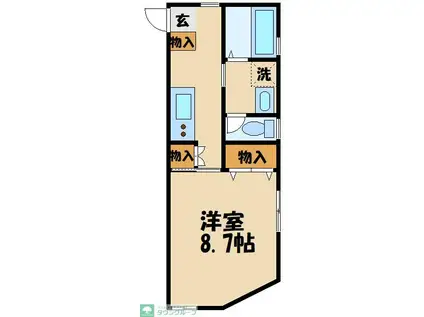 PRIME WIZ KHALIFA(1K/3階)の間取り写真