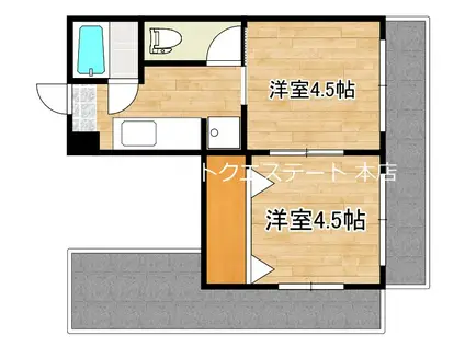 ハイムTOMO(2K/5階)の間取り写真