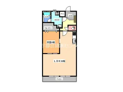 メゾン千秀(2LDK/5階)の間取り写真