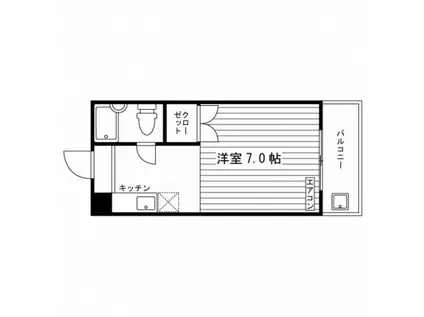 マイスポット下鴨(ワンルーム/1階)の間取り写真