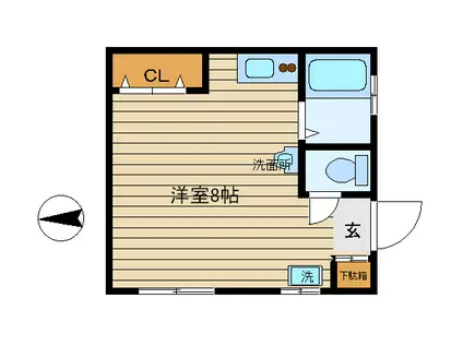 大野マンション(1DK/3階)の間取り写真