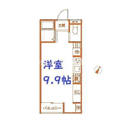 MQUARTO港南台(ワンルーム/3階)の間取り写真