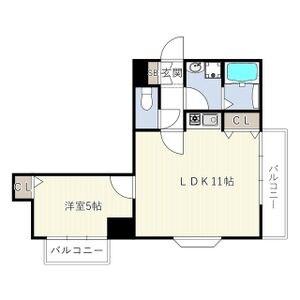 ベラビスタ柴田(1LDK/3階)の間取り写真