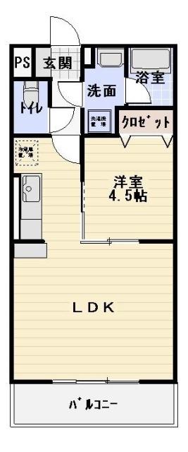 ブラウニー(1LDK/1階)の間取り写真