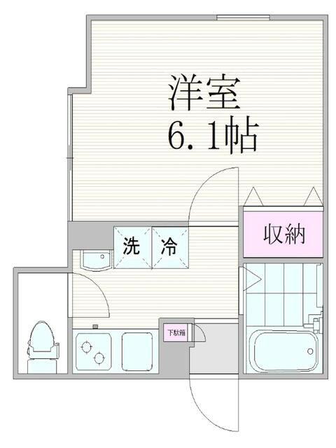 エスタシア南千住(1K/4階)の間取り写真
