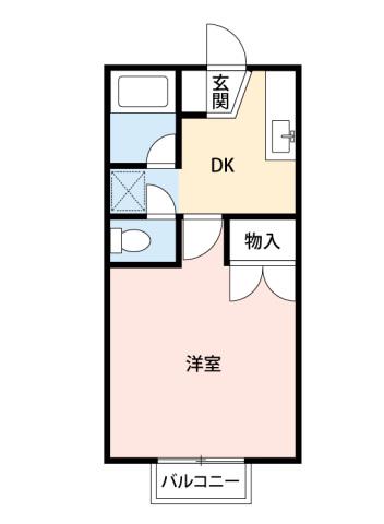 ノースコート本郷(1K/1階)の間取り写真