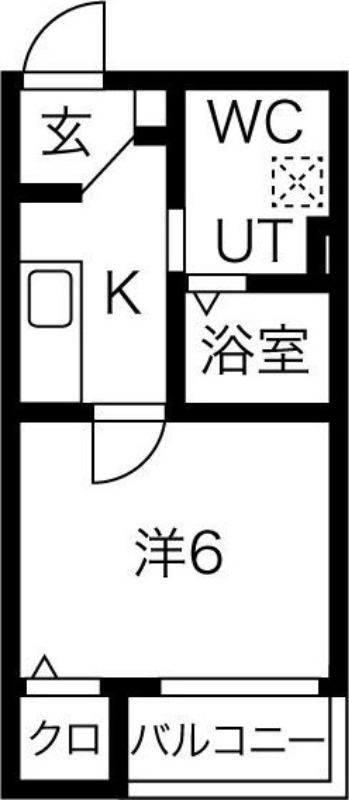 ロ・ハス千種(1K/3階)の間取り写真