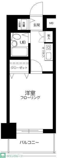 クレアシオン浅草(1K/3階)の間取り写真