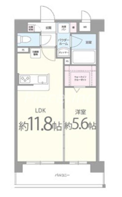 アルバグランデ M(1LDK/4階)の間取り写真