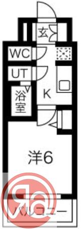 ファステート難波ヴィラント(1K/4階)の間取り写真
