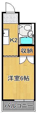 ロイヤルステイ(1K/4階)の間取り写真