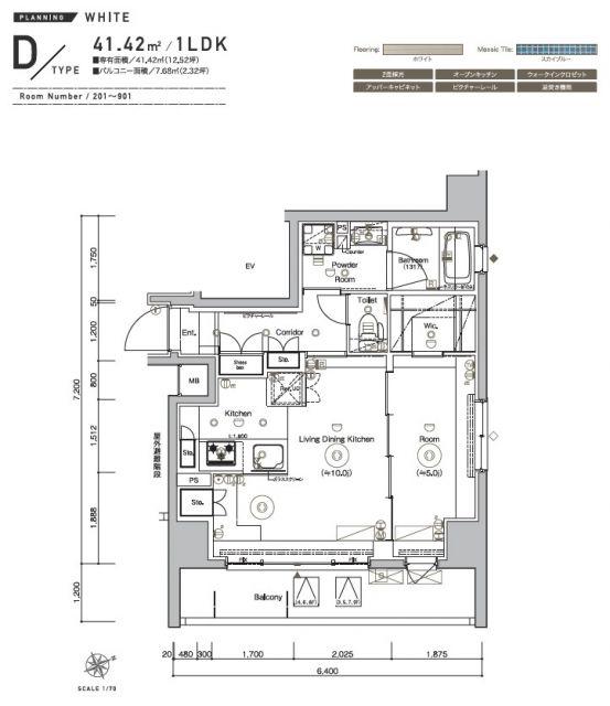 SYFORME UENO ASYL COURT(1LDK/2階)の間取り写真