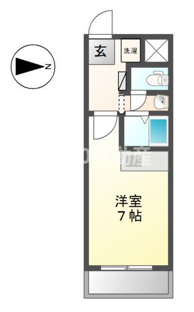 REFORTE(ワンルーム/2階)の間取り写真