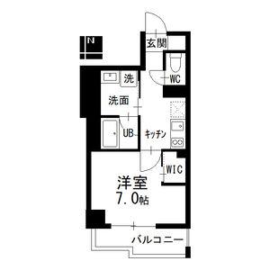 NISSYO BUILDING(1K/7階)の間取り写真