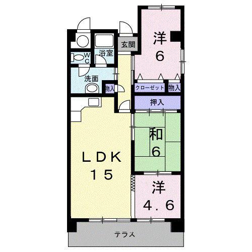 アーバンライフ蘇南(3LDK/1階)の間取り写真