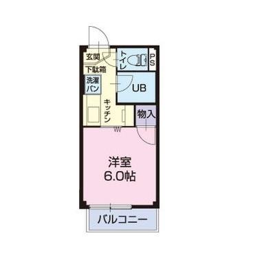 SURPLUSKATO A(1K/2階)の間取り写真
