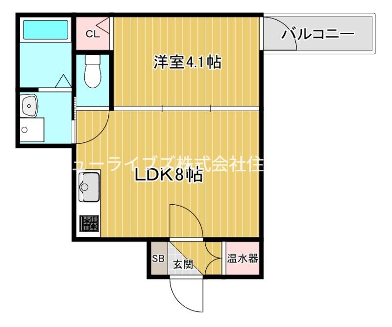 エフ アセシア ミザレ(1LDK/3階)の間取り写真