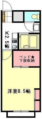 レオパレスキャノーラ(1K/1階)の間取り写真